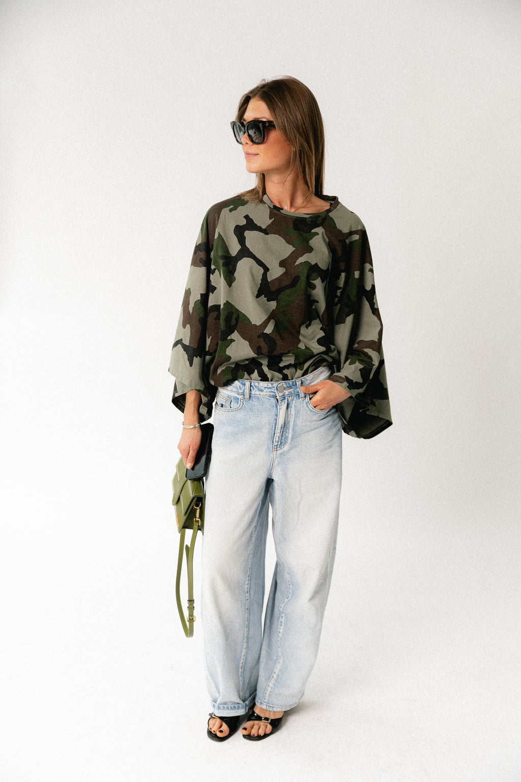Mila camouflage print shirt