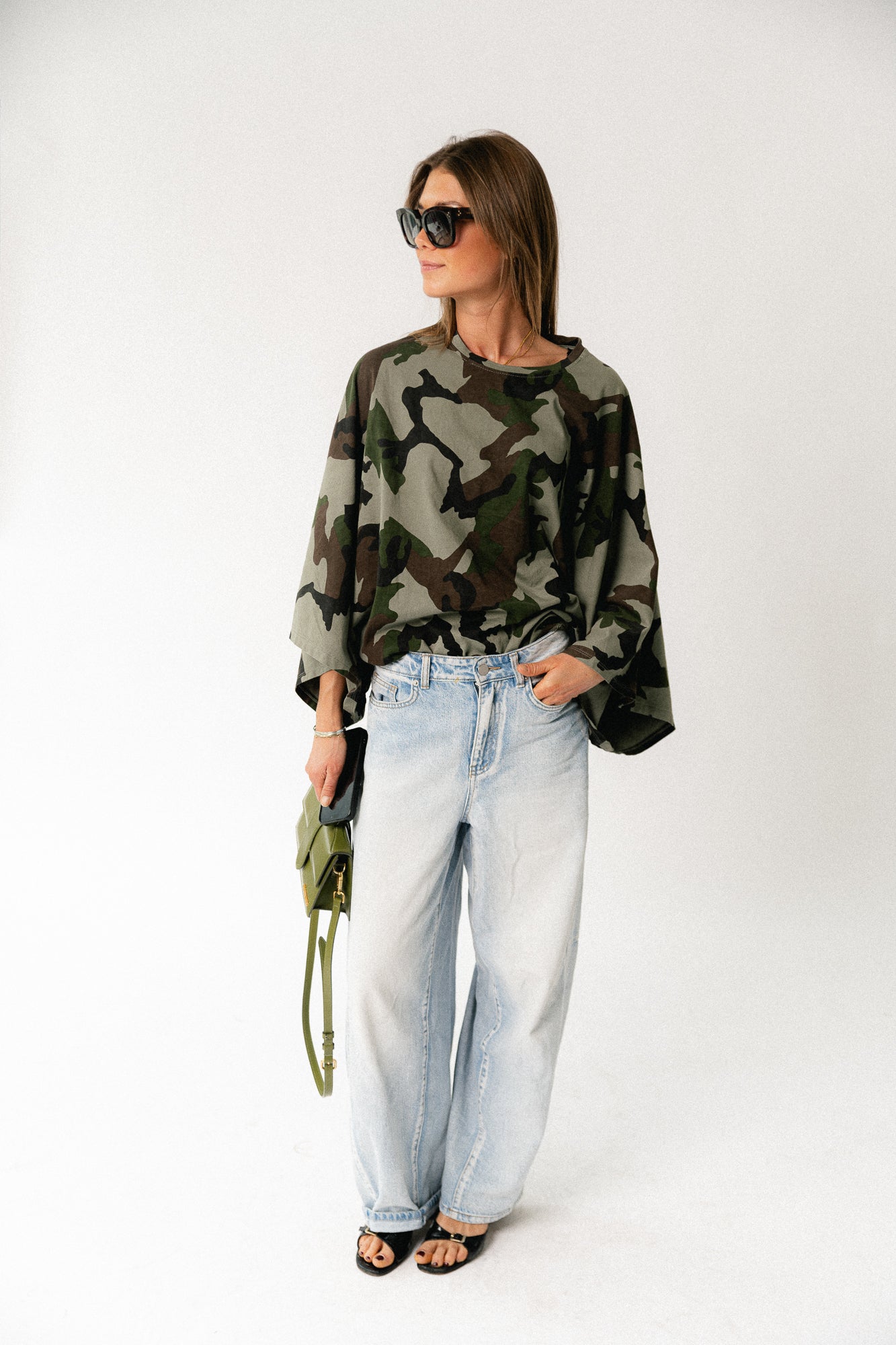 Mila camouflage print shirt