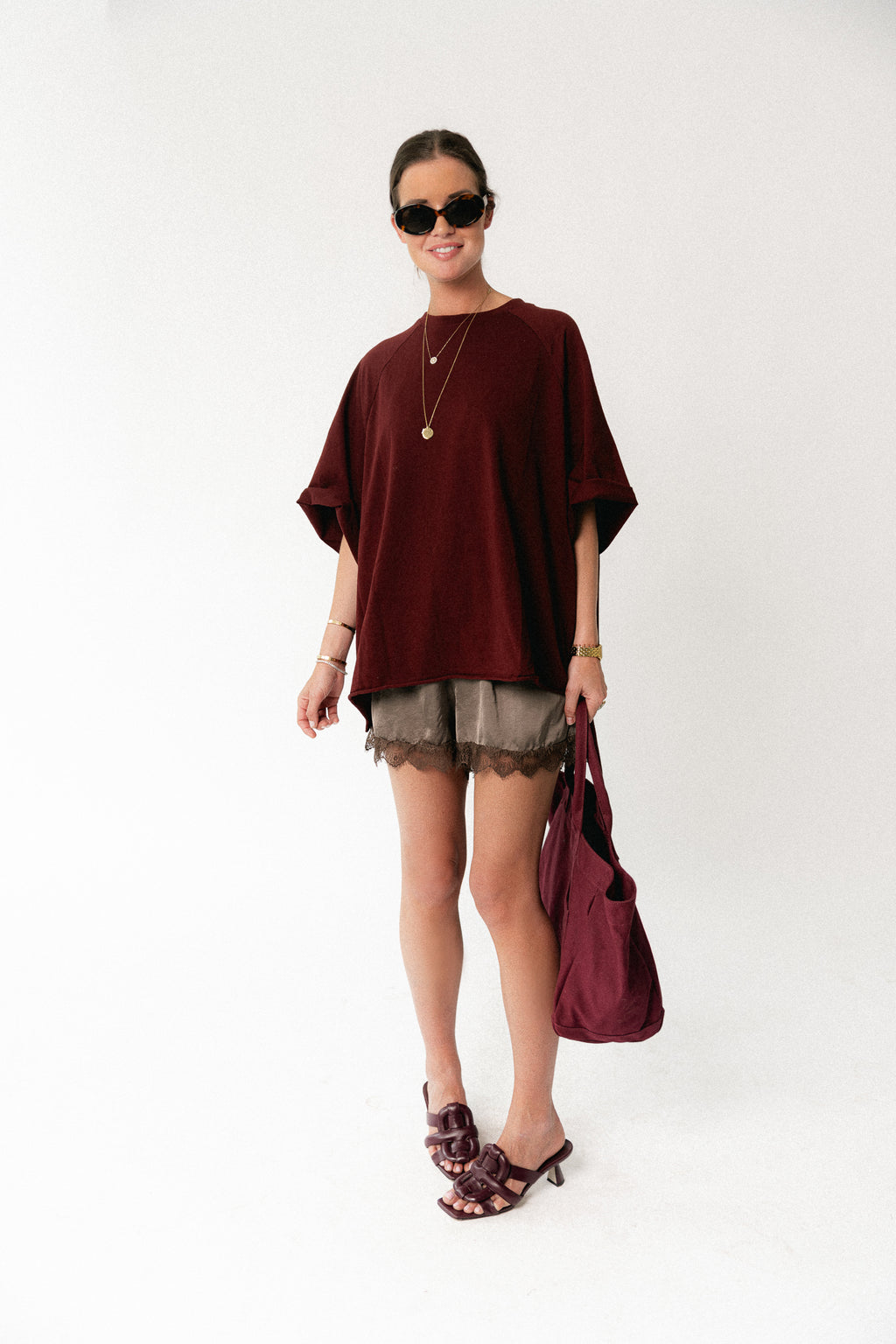 Sophia short chocoladebruin