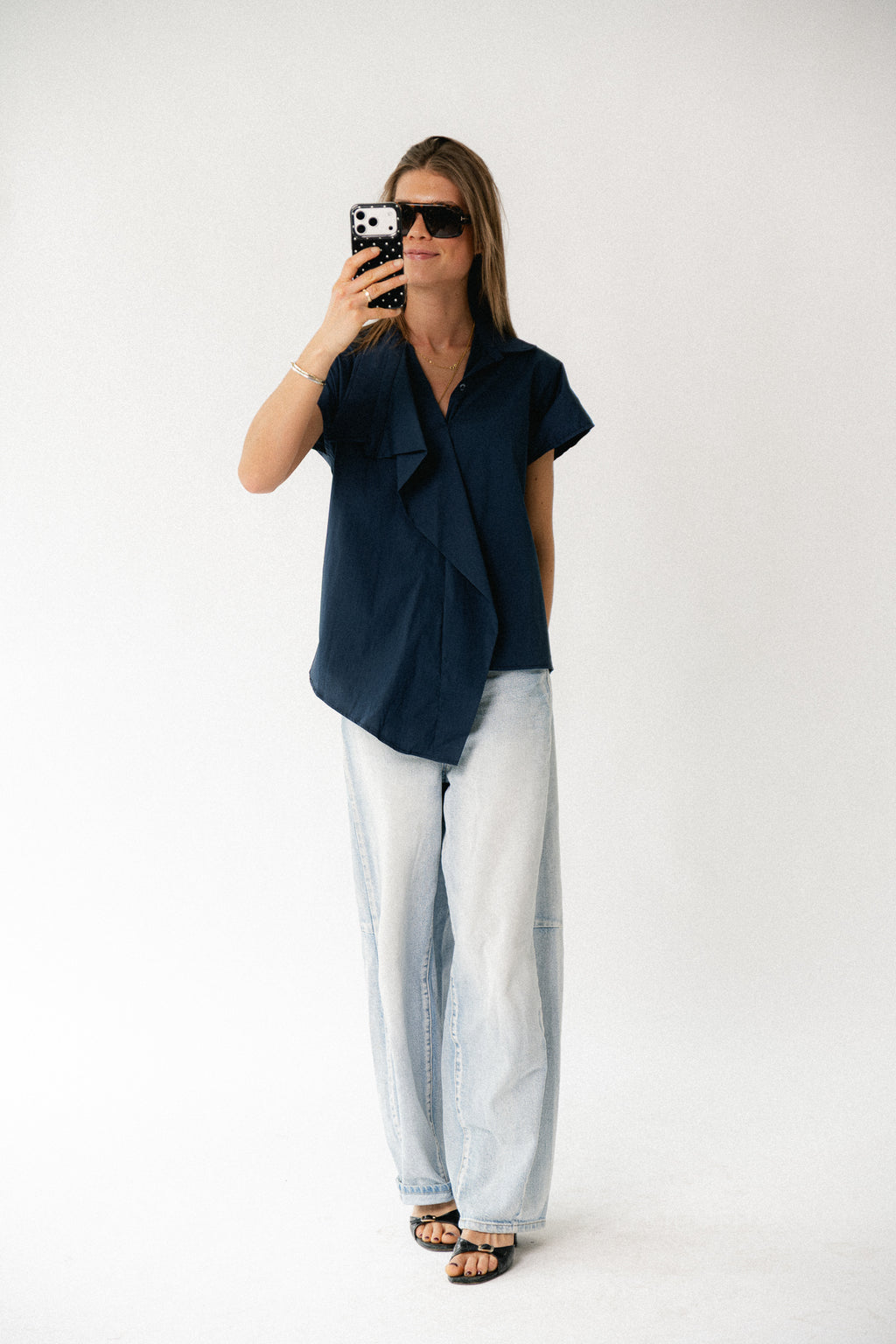 Mona SS shirt navy