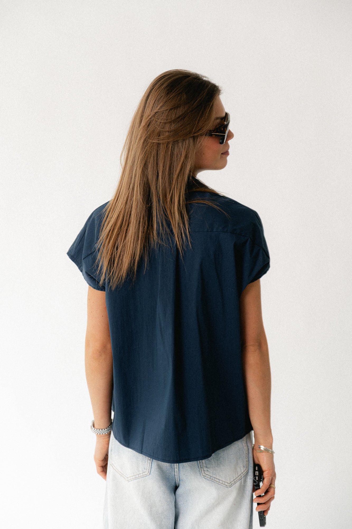 Mona SS shirt navy