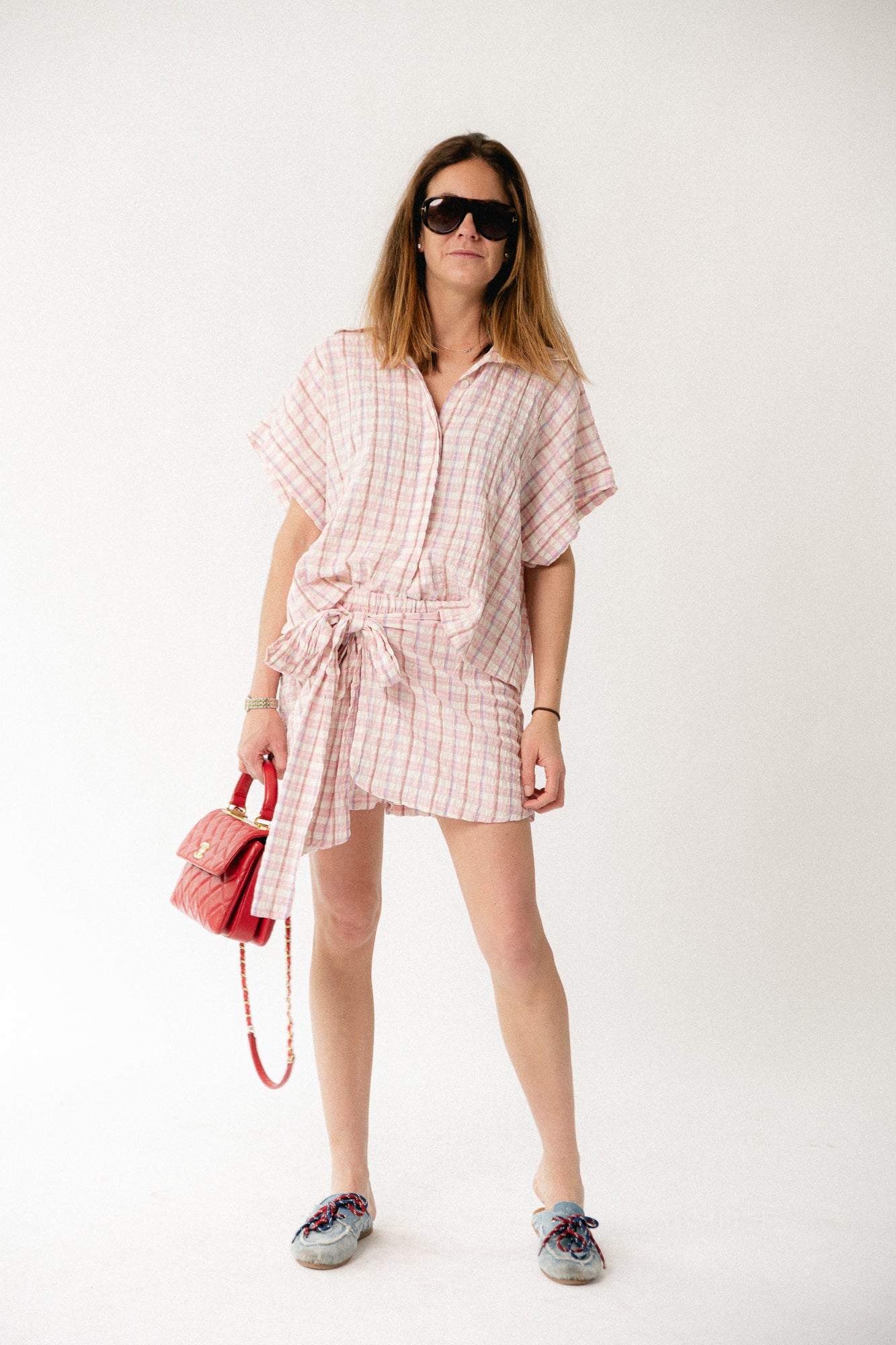 Juliette SS checkered shirt multicolor