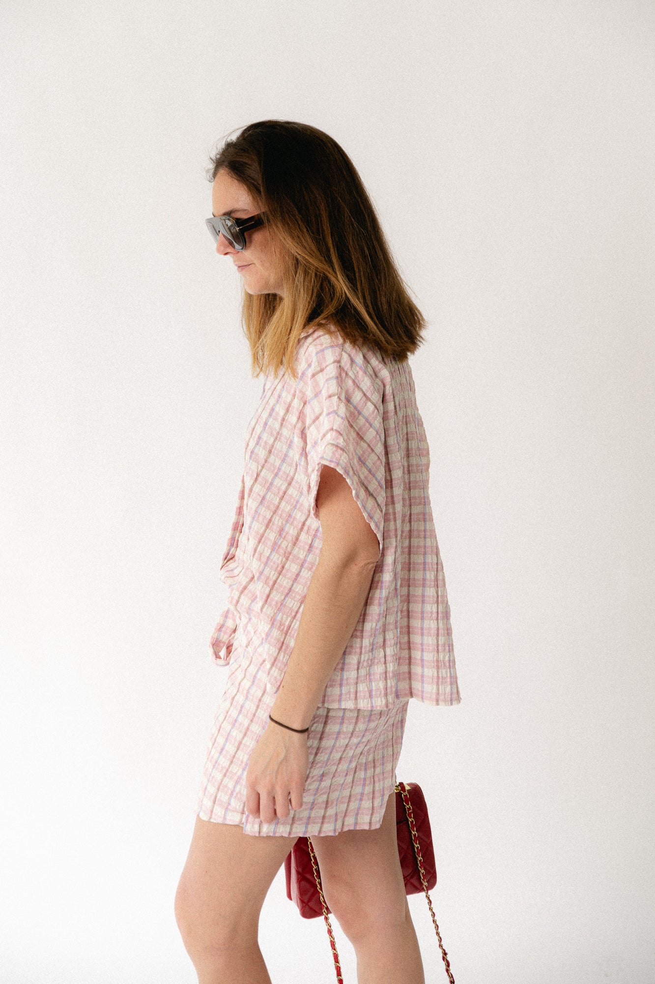 Juliette SS checkered shirt multicolor