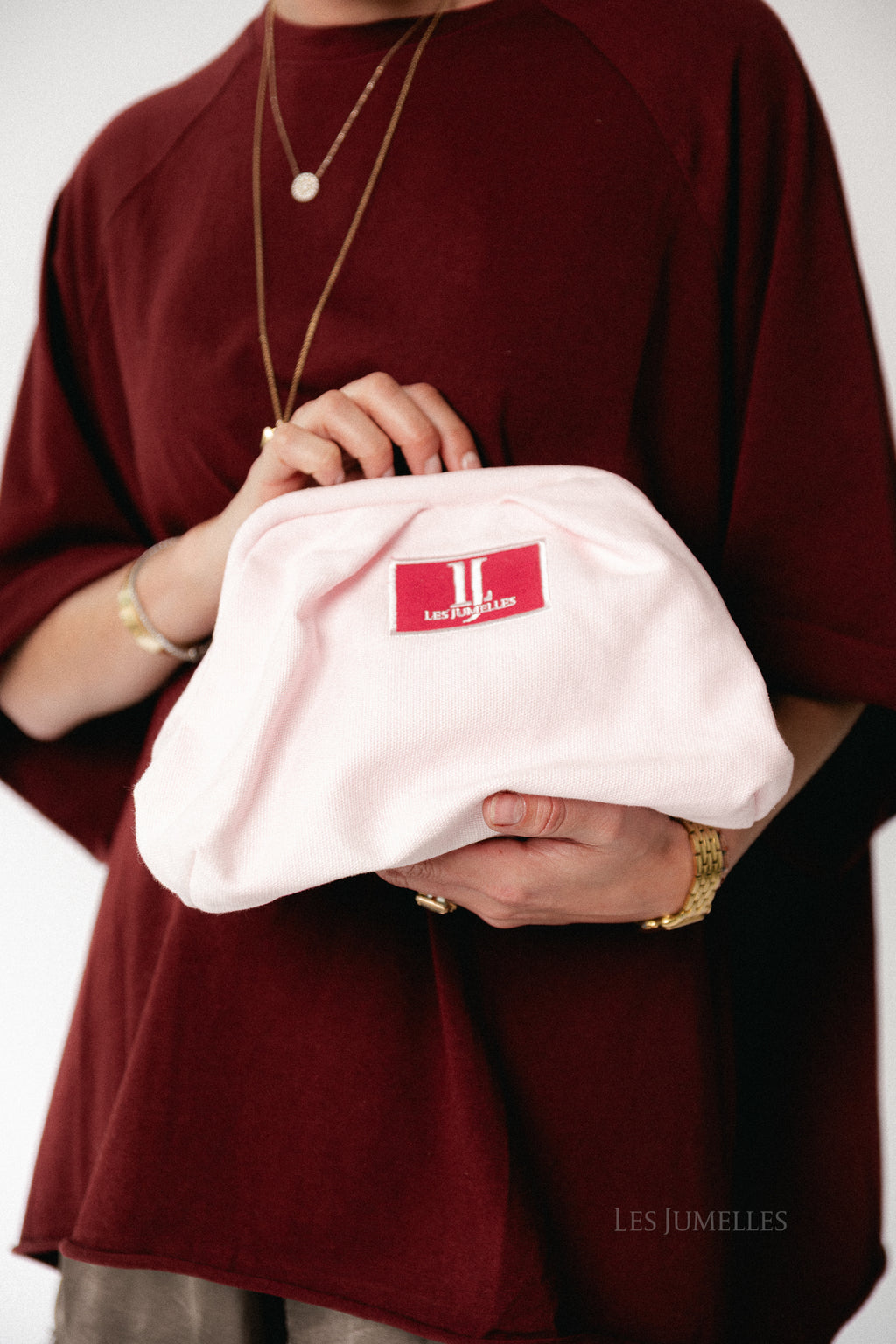 Les Jumelles toiletry bag pink
