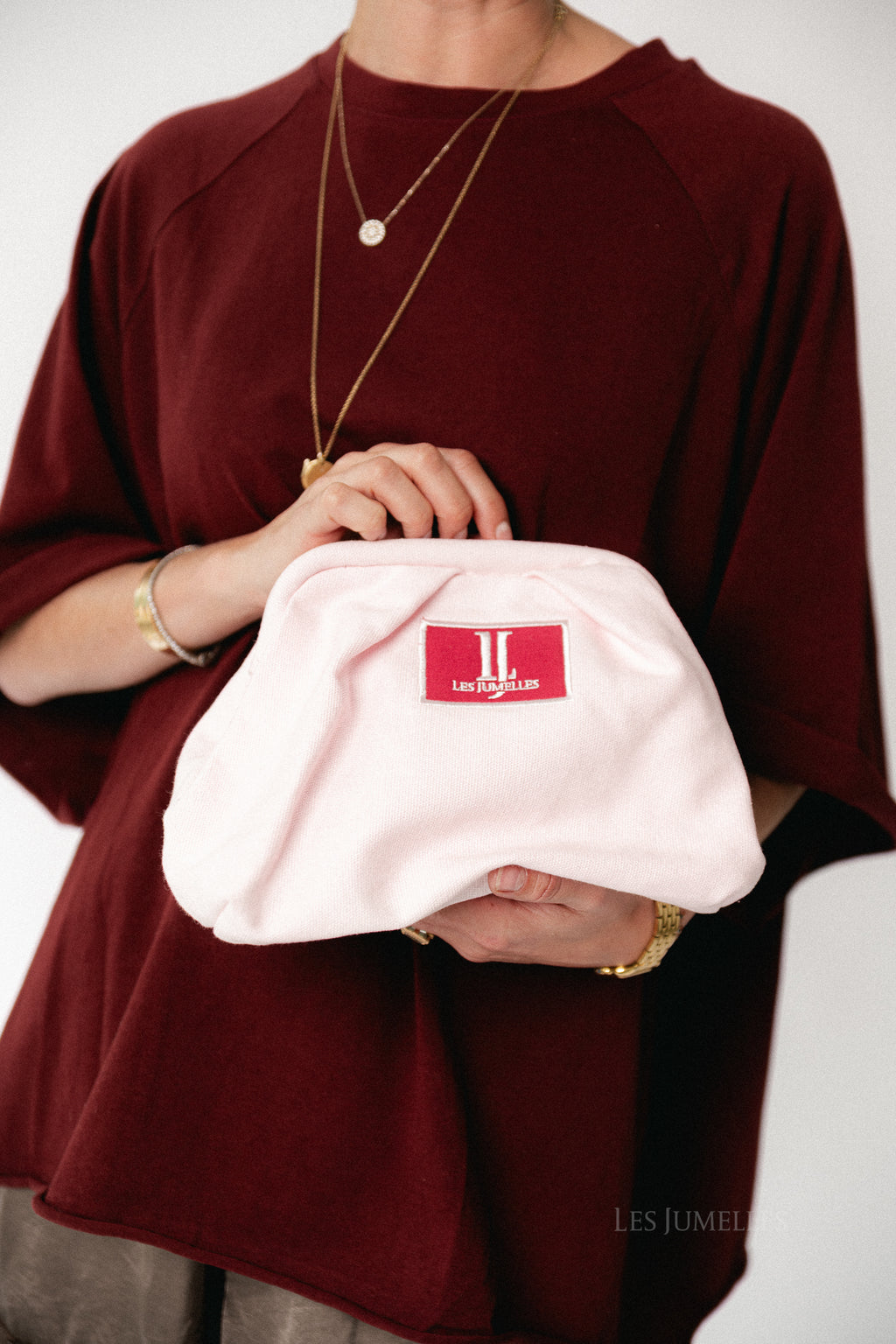 Les Jumelles toiletry bag pink