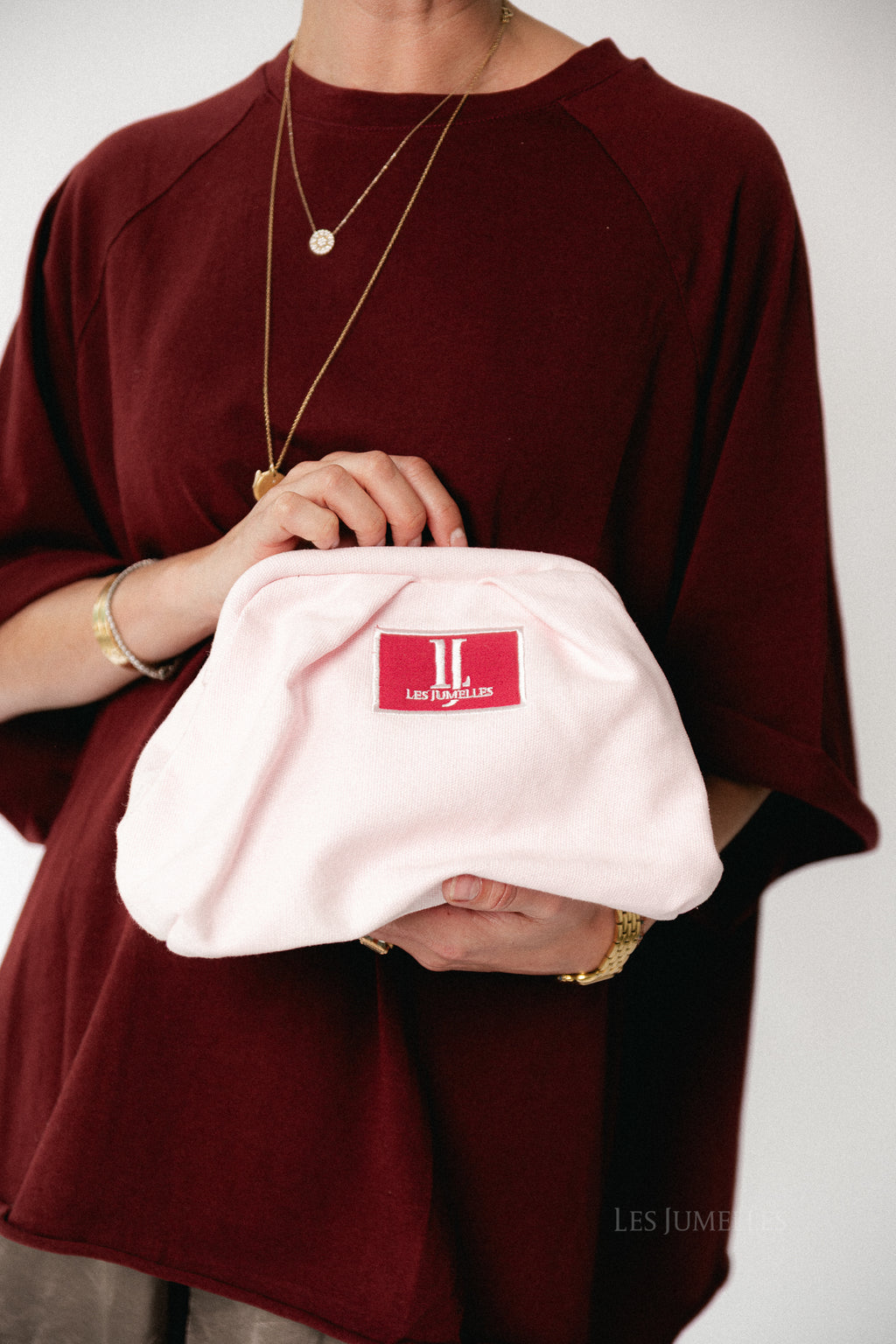Les Jumelles toiletry bag pink