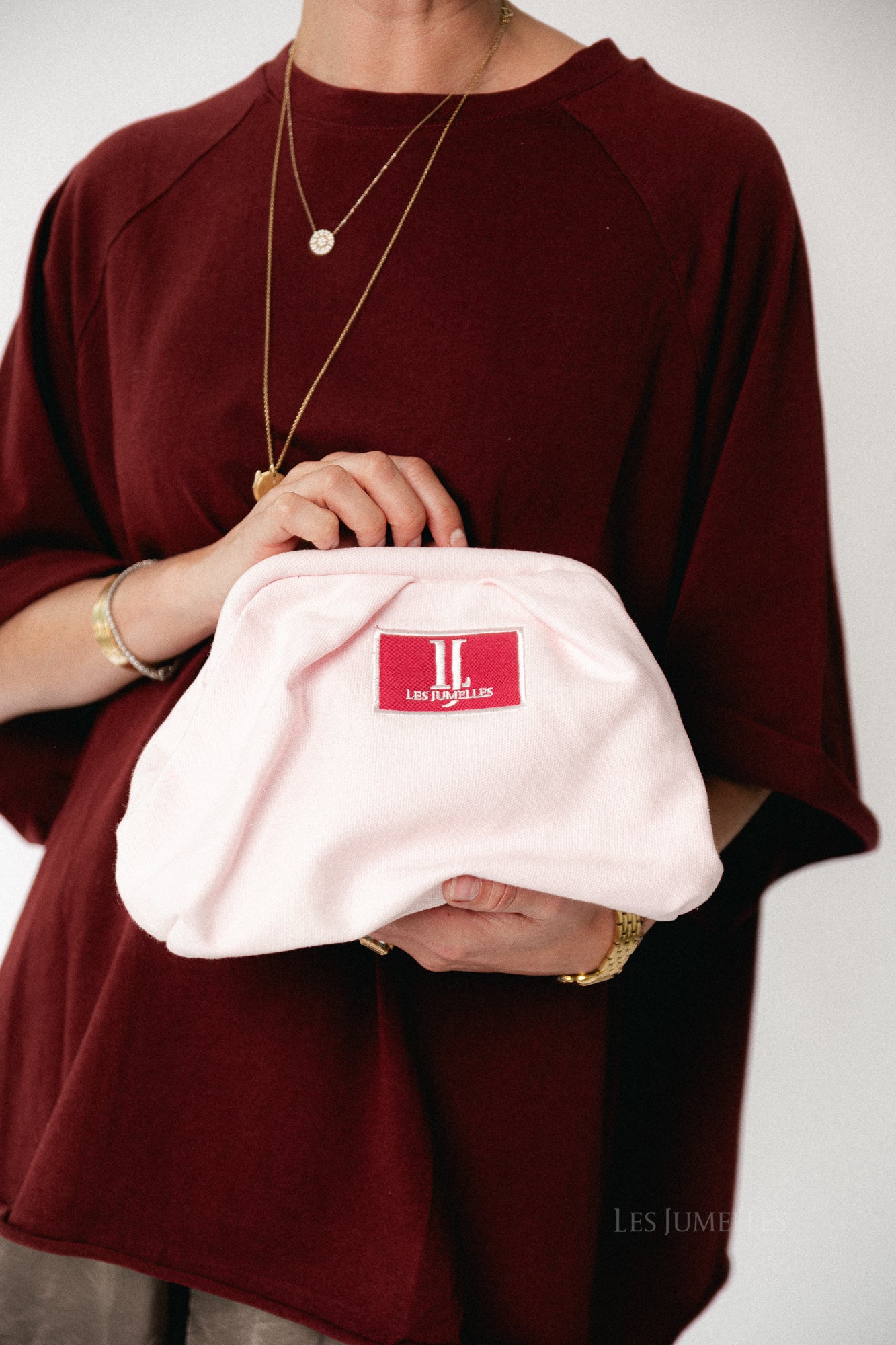 Les Jumelles toiletry bag pink