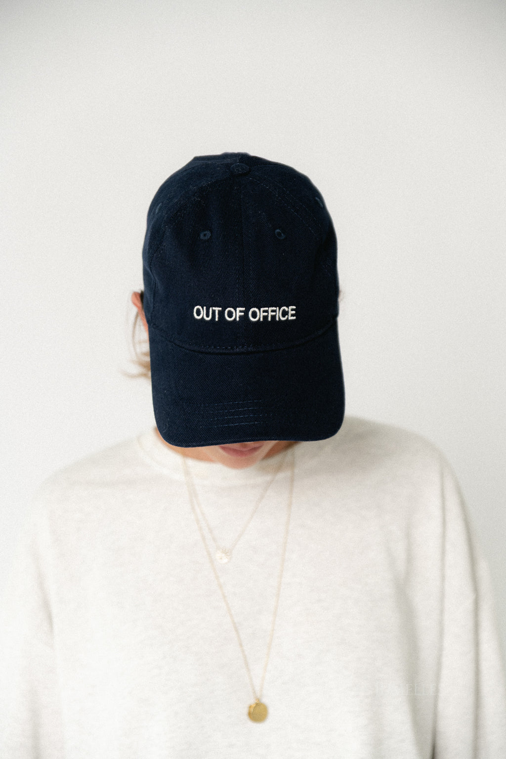 Out of office cap navy