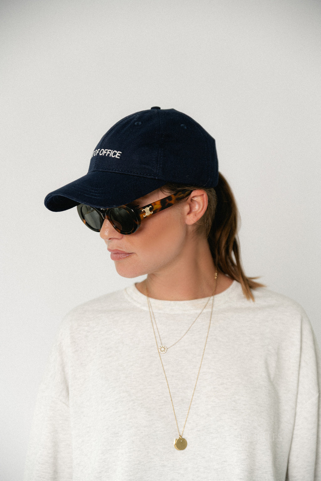 Out of office cap navy