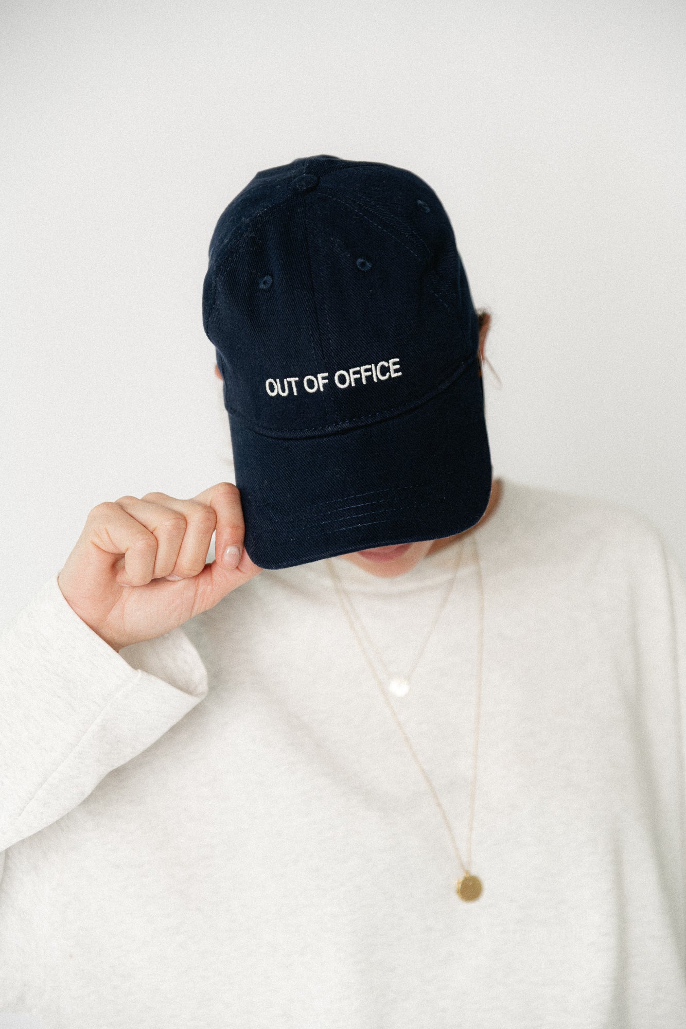 Out of office cap navy
