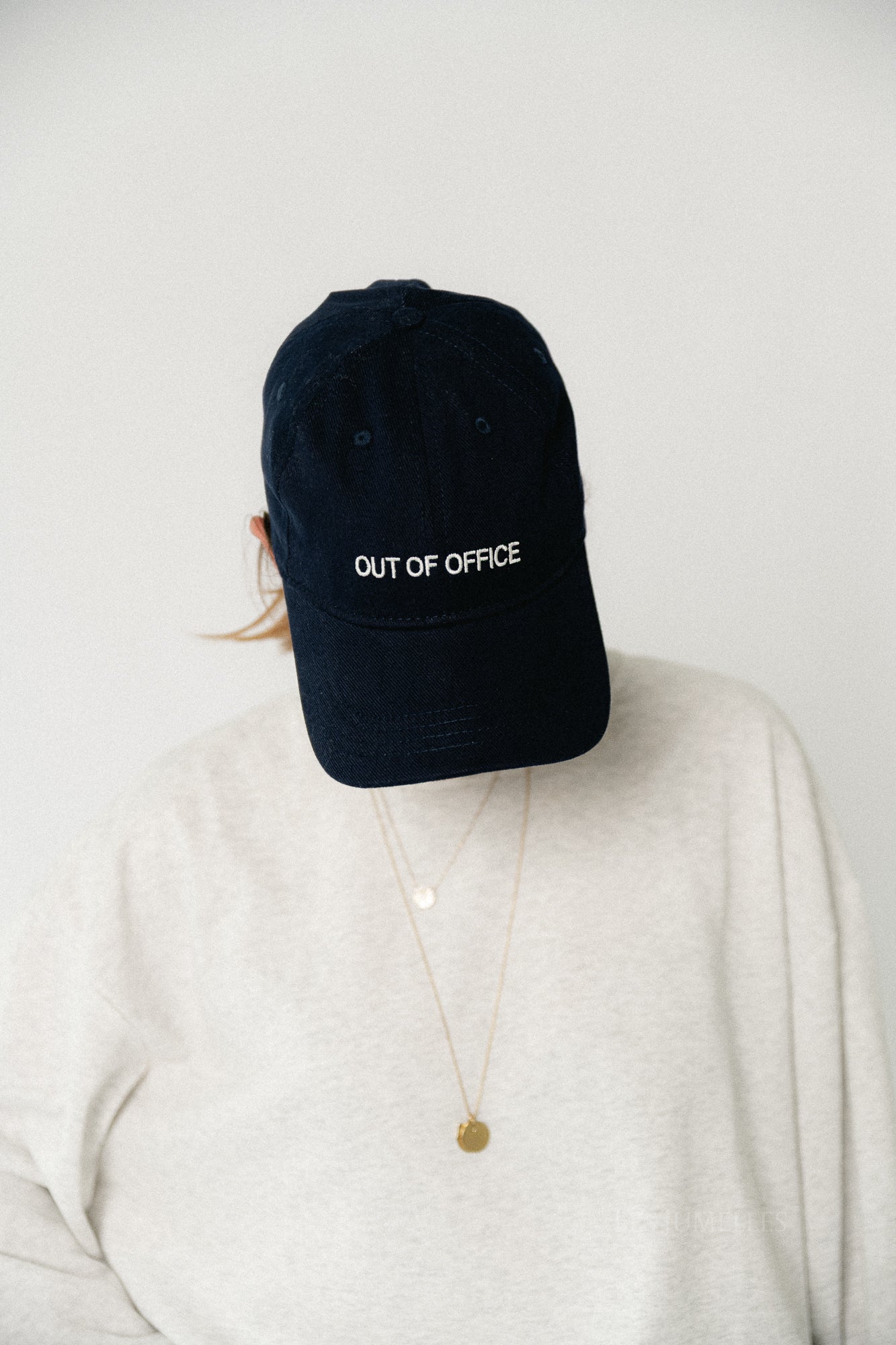 Out of office cap navy