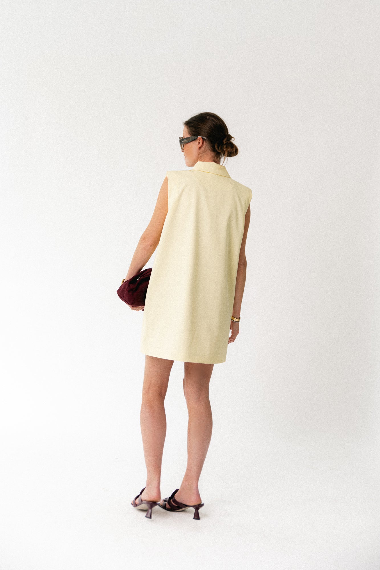 Luisa blazer dress butter yellow