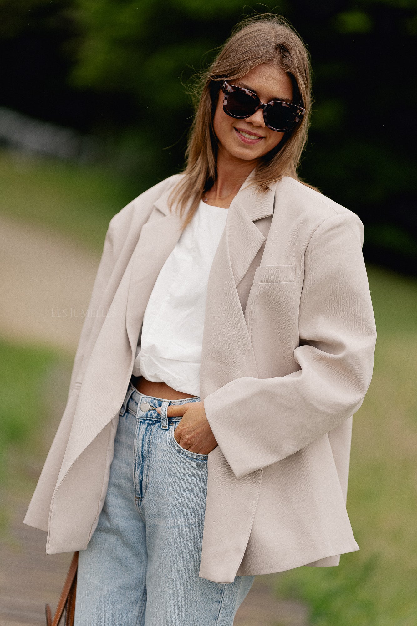 Blazer oversize Chloé beige