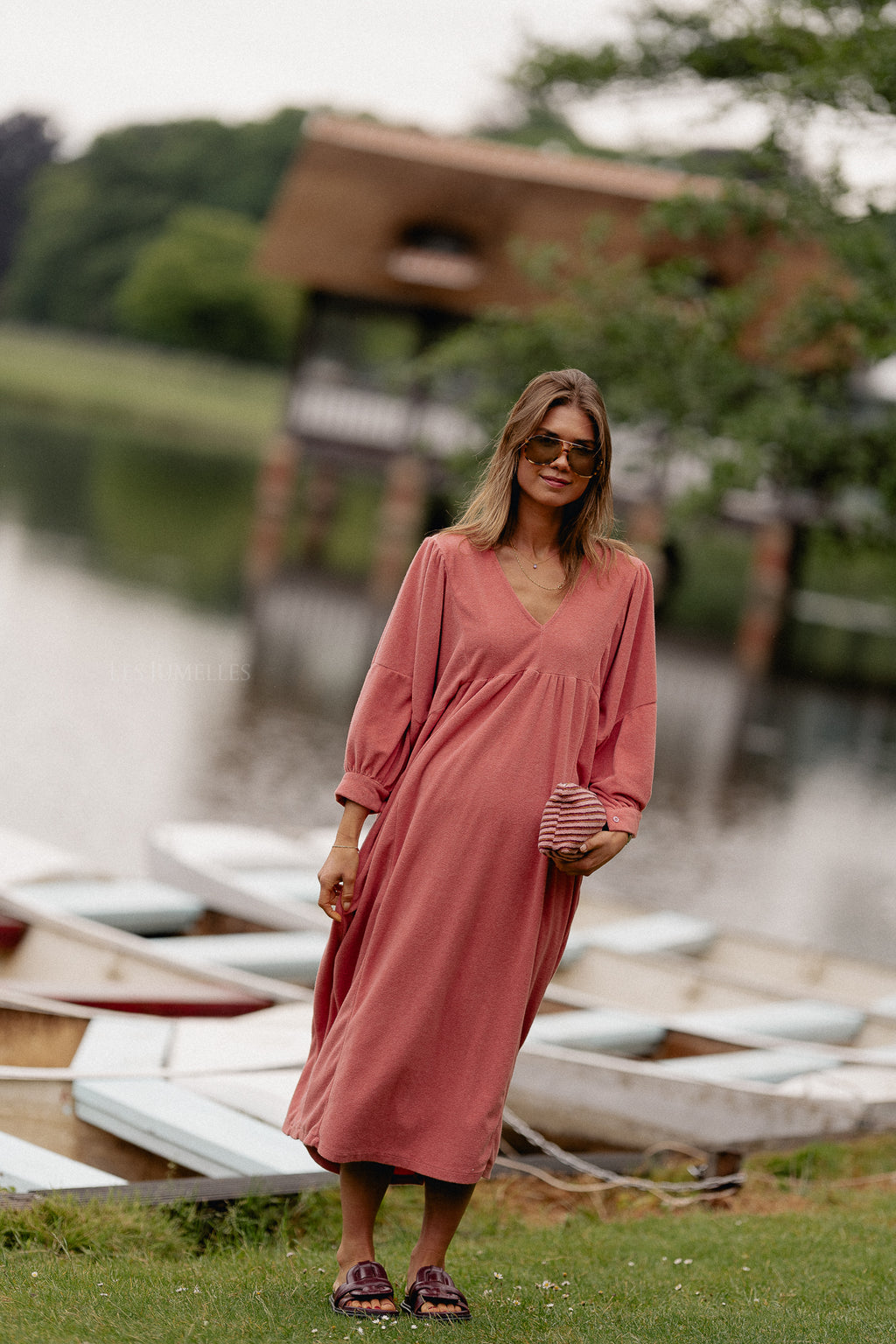 Louise Frottee-Kleid in Peperosa