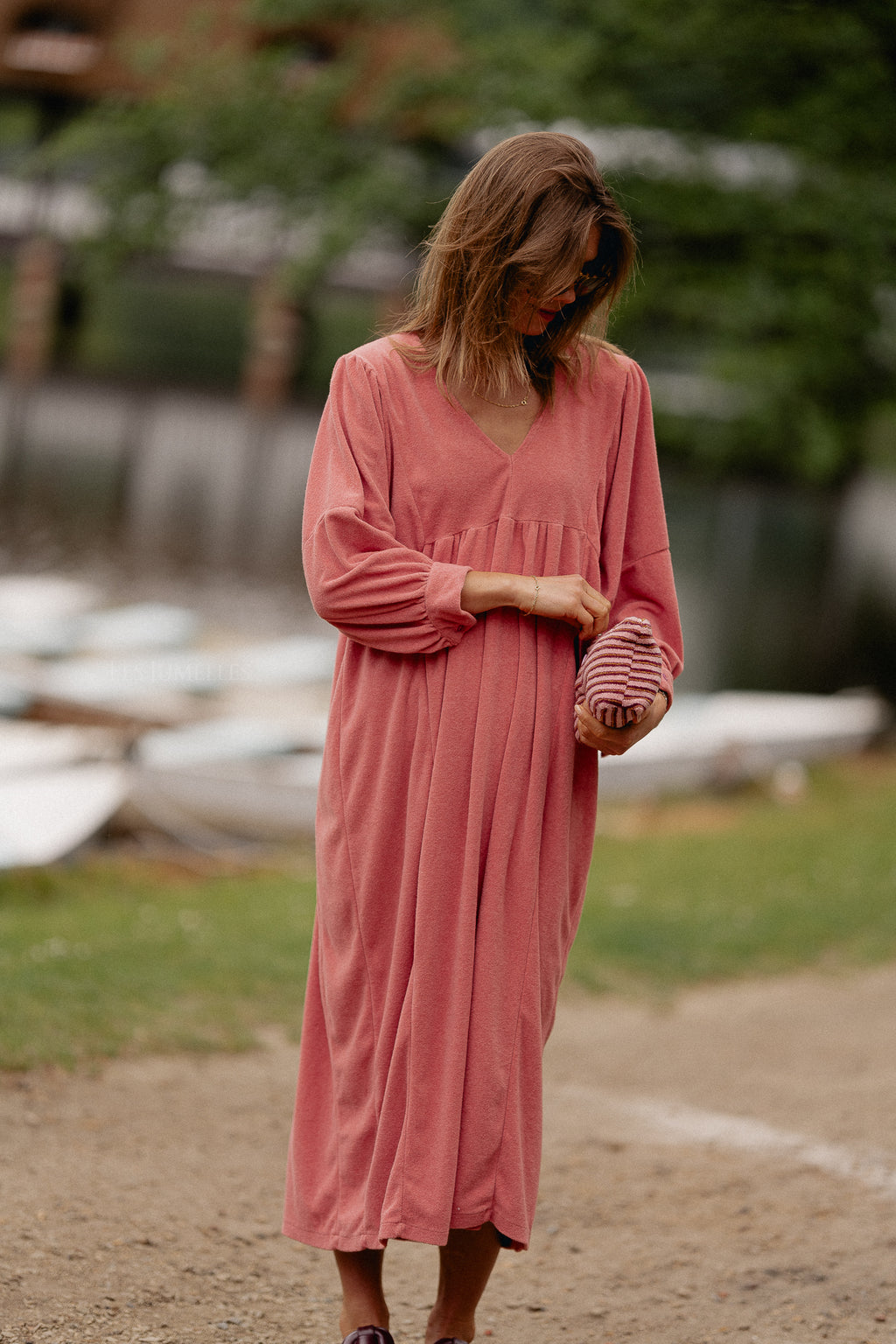 Louise Frottee-Kleid in Peperosa