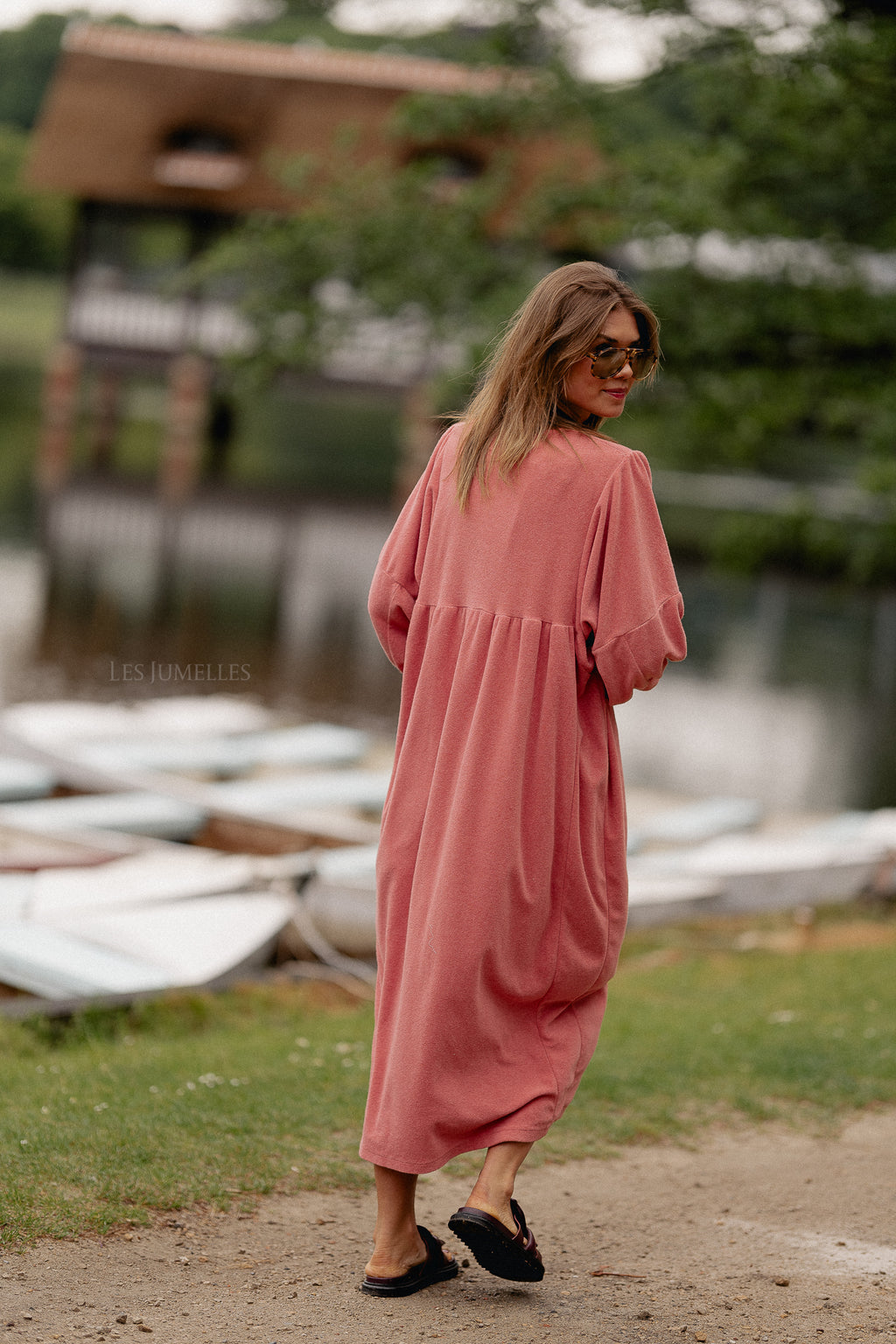 Louise Frottee-Kleid in Peperosa
