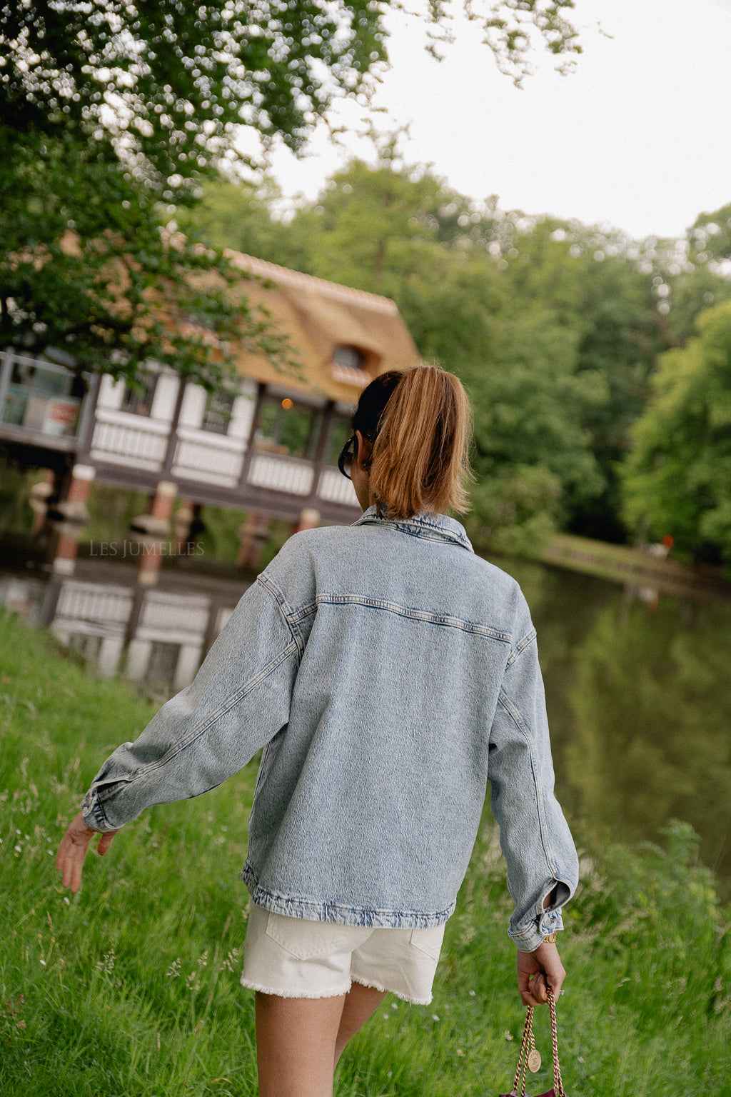 VIJaf LS denim jacket light blue