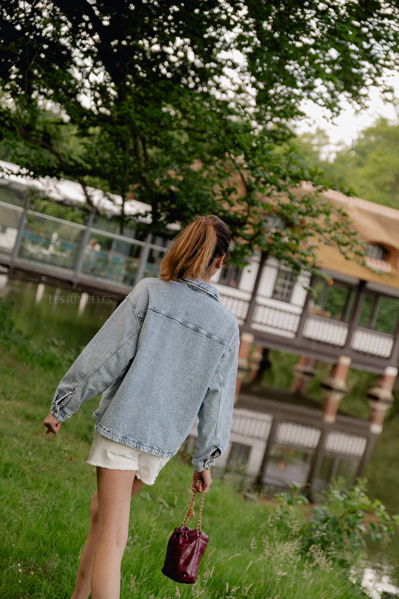 VIJaf LS denim jacket light blue