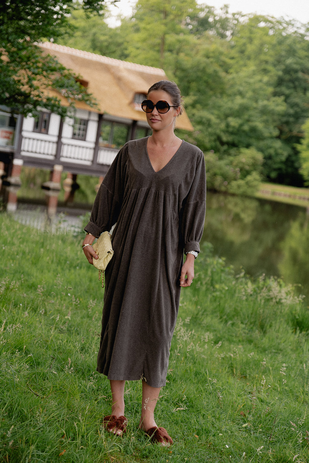 Louise Frottee-Kleid Hot Chocolate