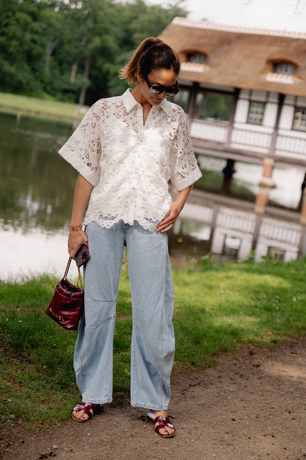 YASMilvo Chemise 2/4 blanche