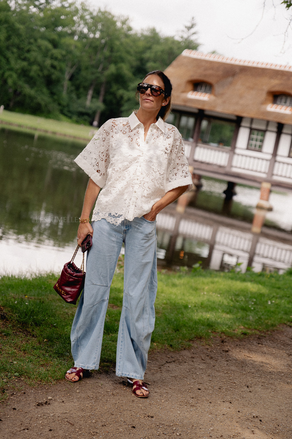 YASMilvo Chemise 2/4 blanche
