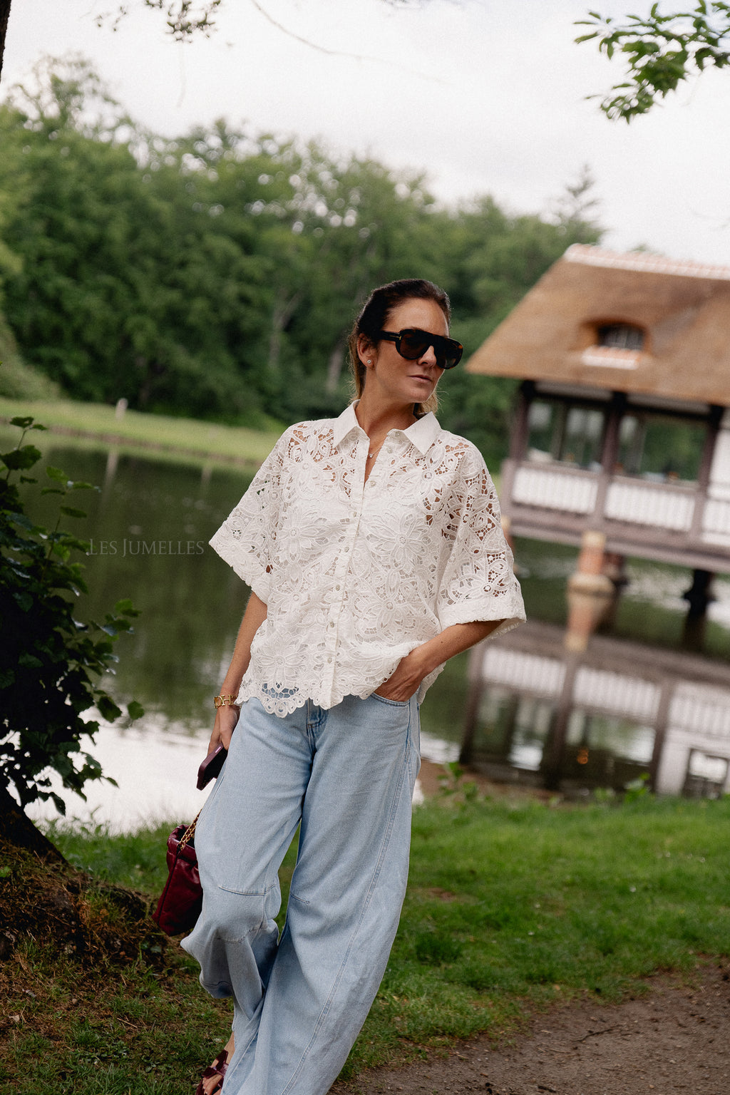 YASMilvo Chemise 2/4 blanche