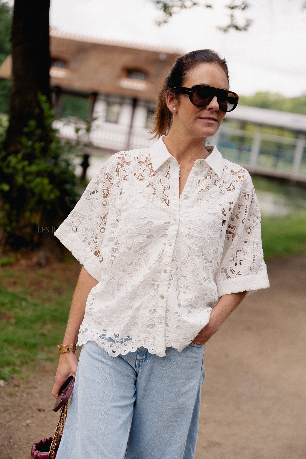 YASMilvo Chemise 2/4 blanche