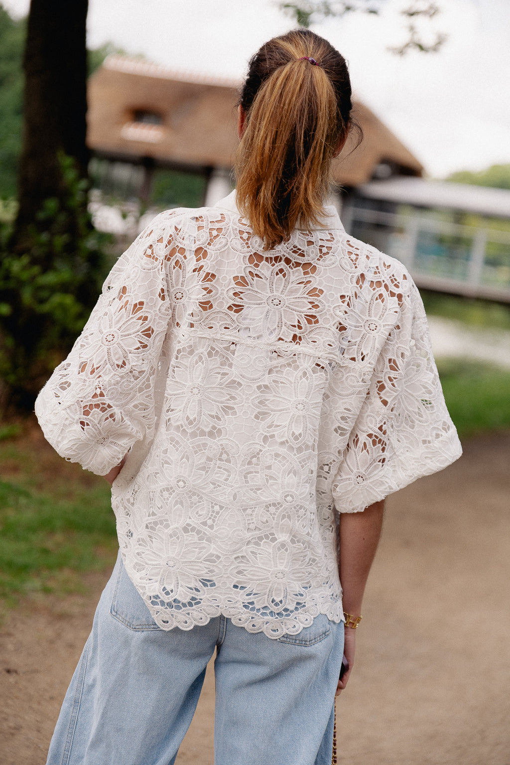 YASMilvo Chemise 2/4 blanche