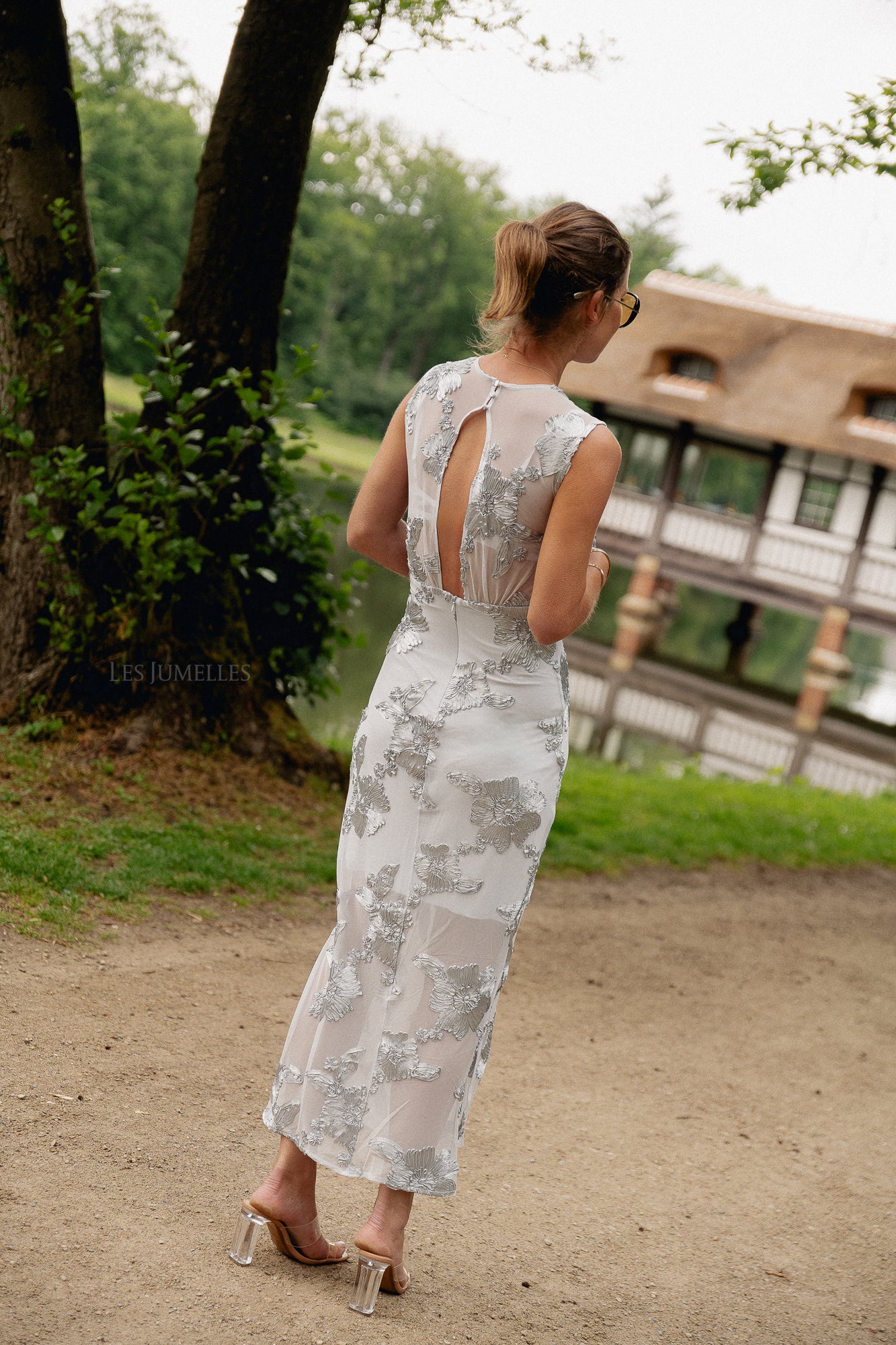 YASFloree SL long dress halogen blue