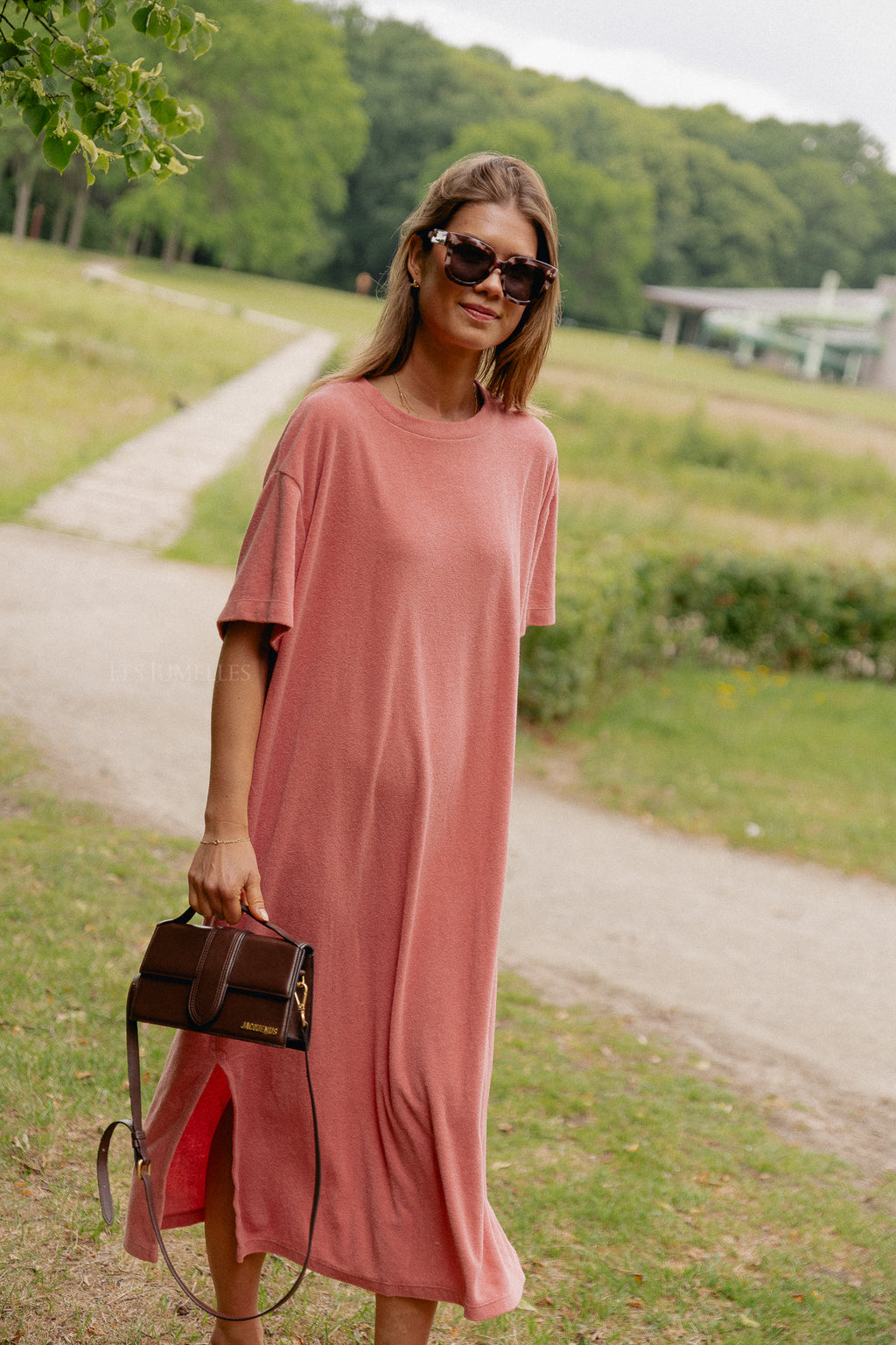 Dorothee T-Shirt-Kleid in Peperosa