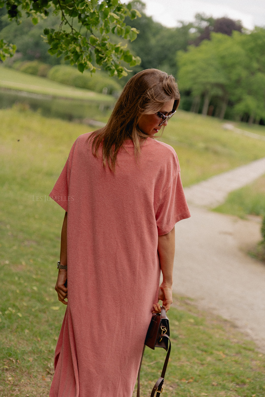 Dorothee T-Shirt-Kleid in Peperosa