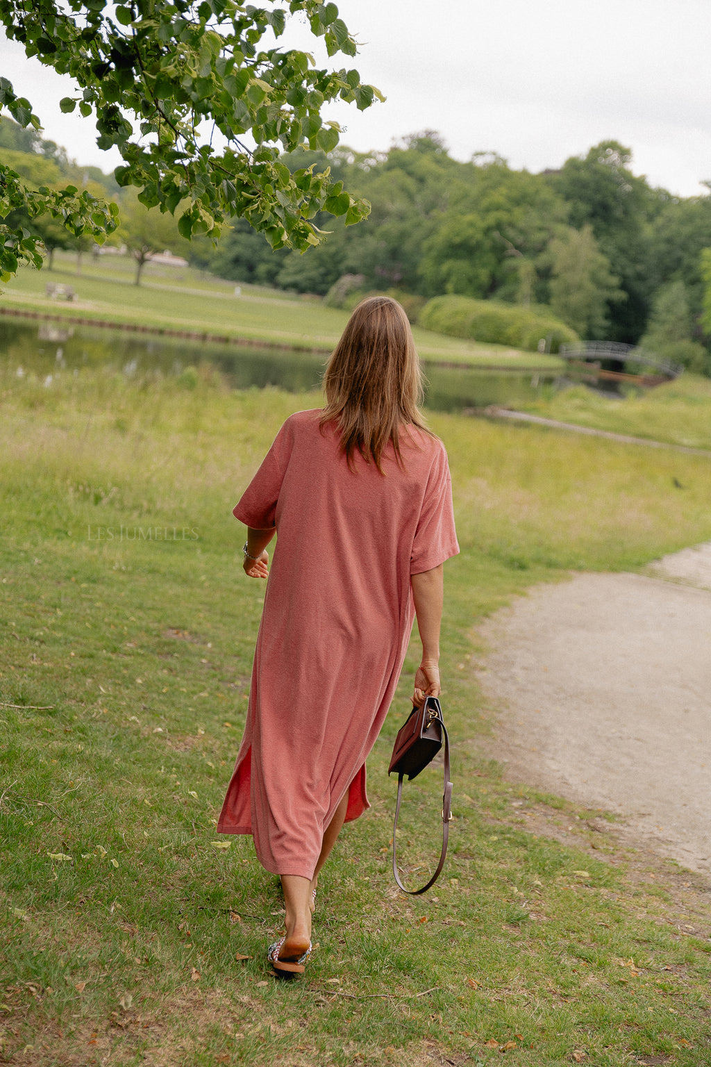 Dorothee T-Shirt-Kleid in Peperosa