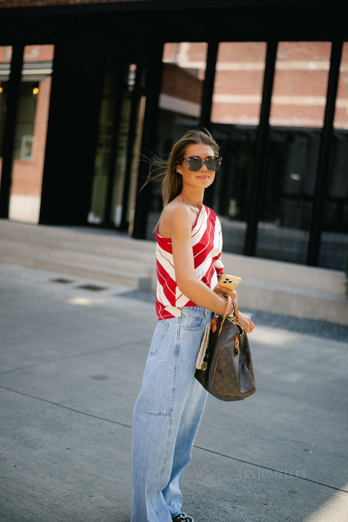 Laurie barrel fit jeans blue denim