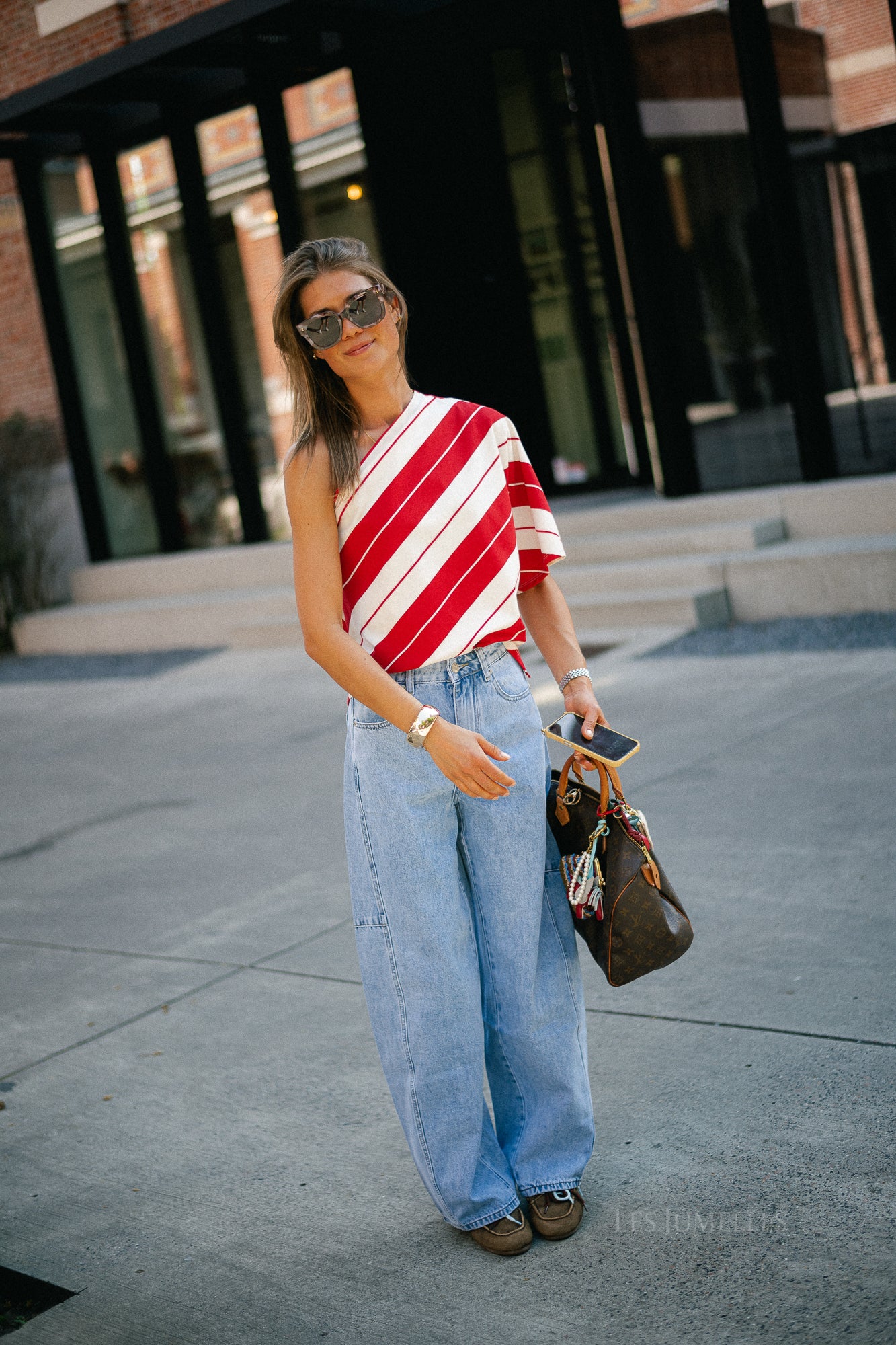 Laurie barrel fit jeans blue denim