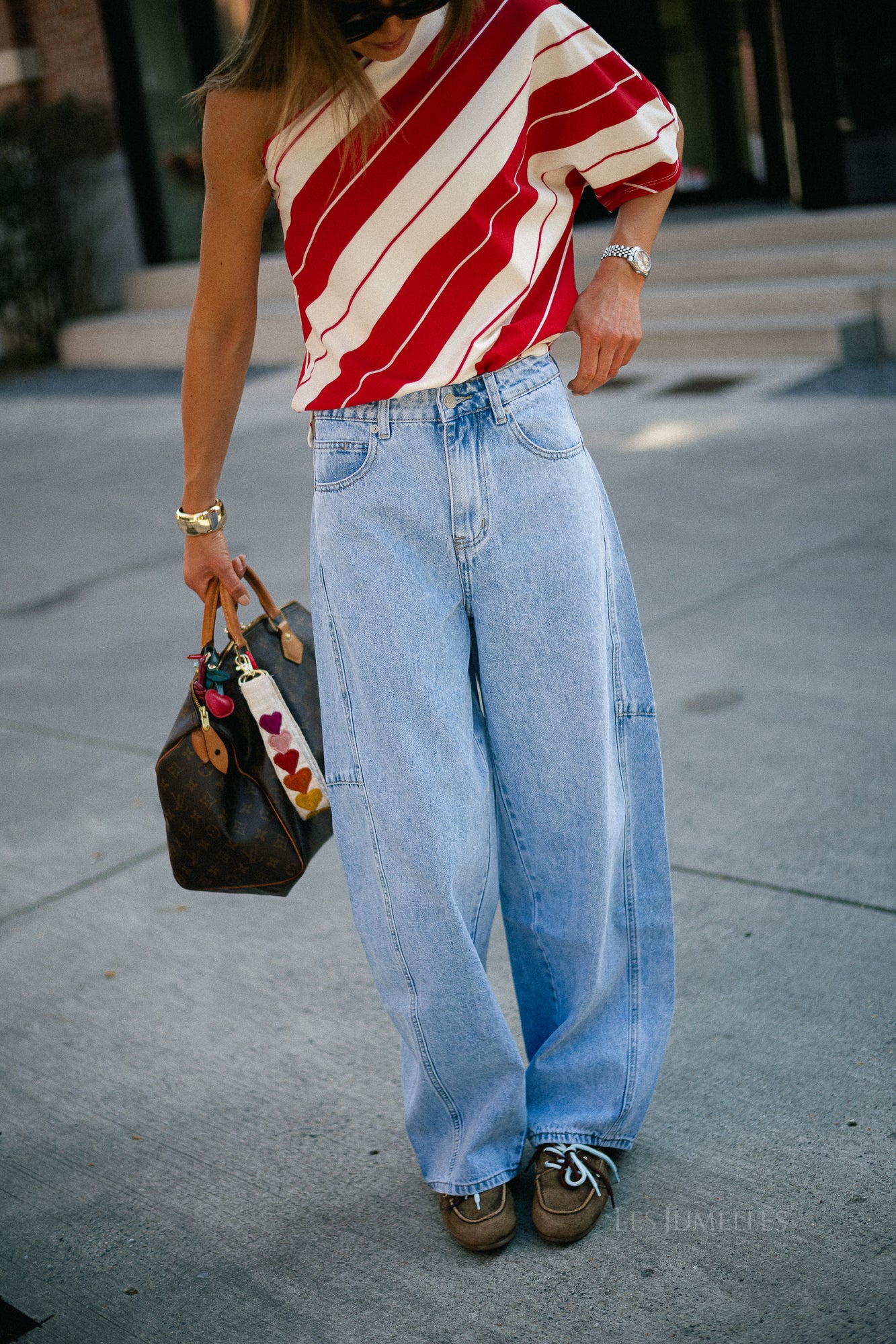 Laurie barrel fit jeans blue denim
