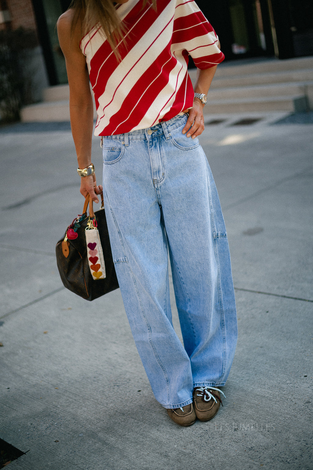 Laurie barrel fit jeans blue denim