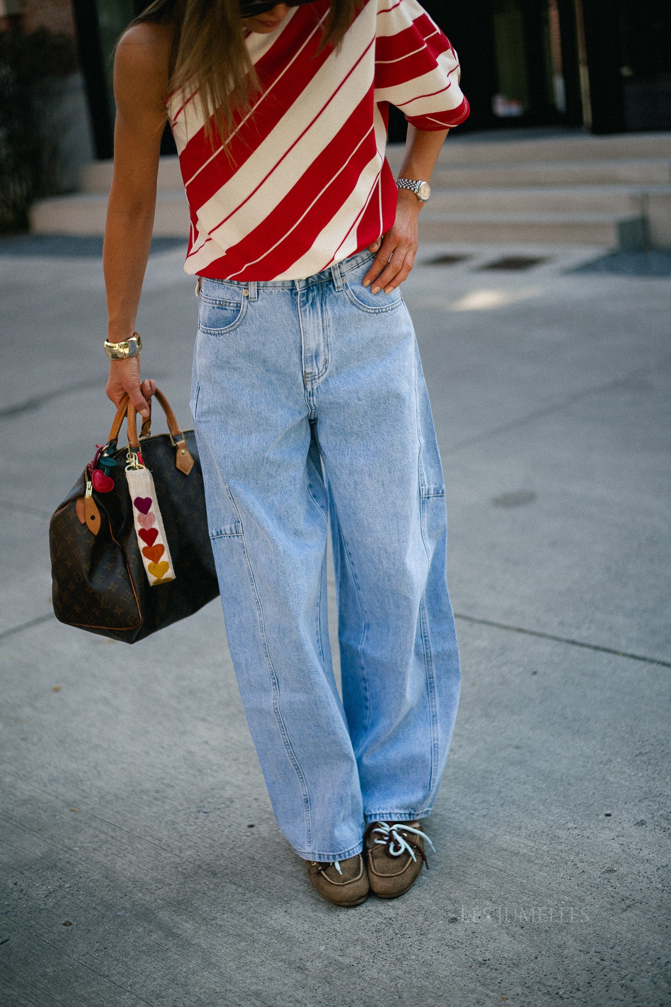 Laurie barrel fit jeans blue denim