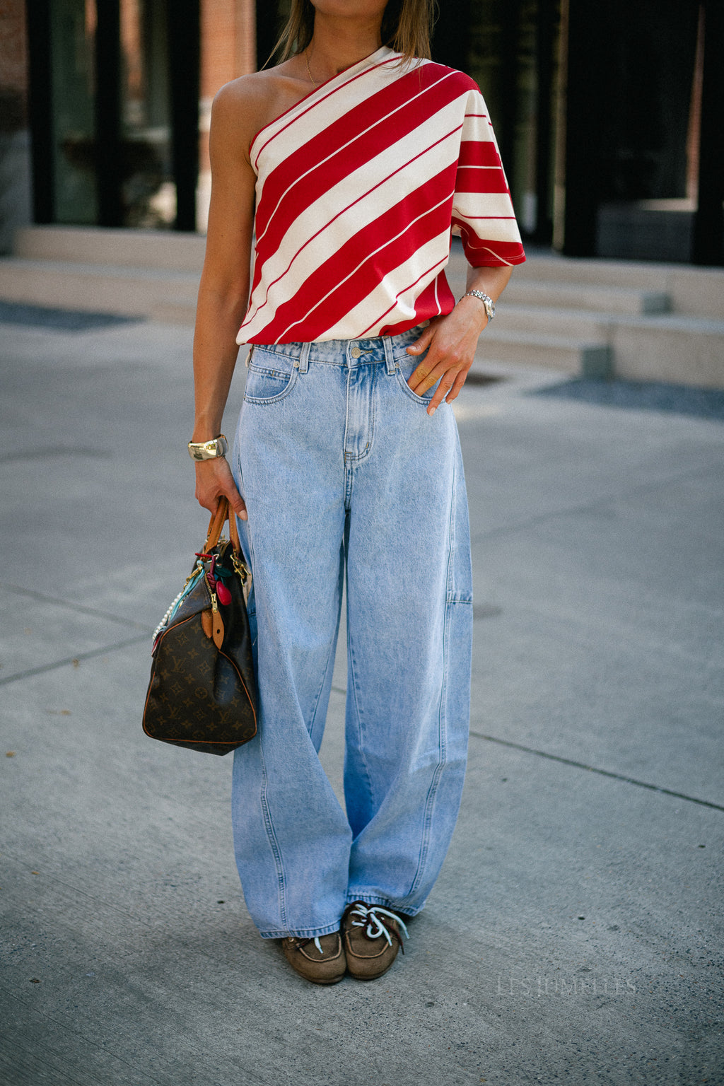 Laurie barrel fit jeans blue denim