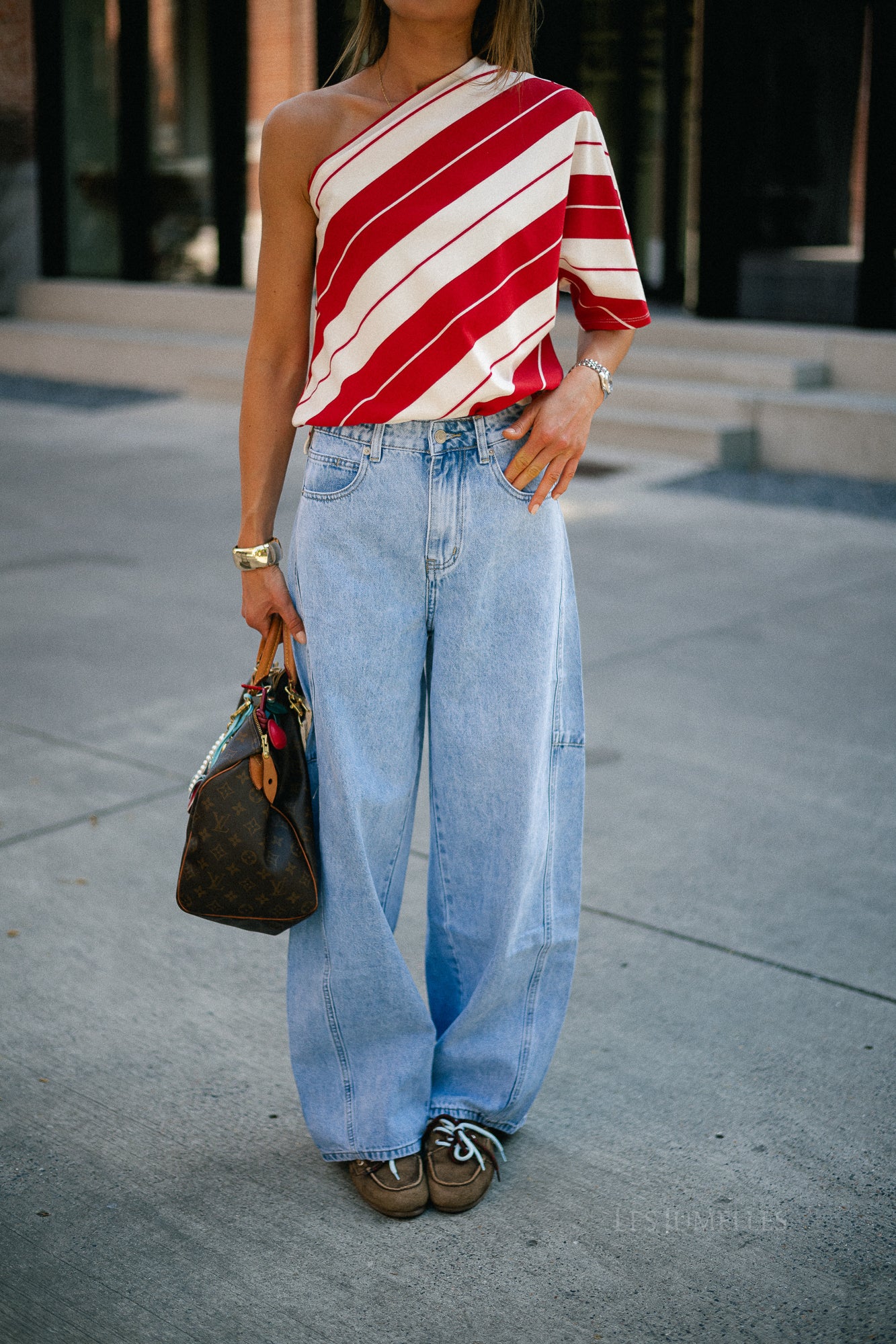 Laurie barrel fit jeans blue denim