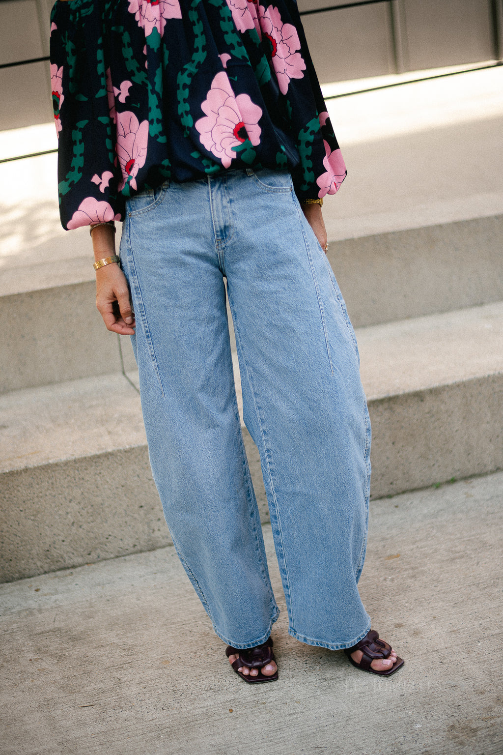 Babette barrel jeans blue