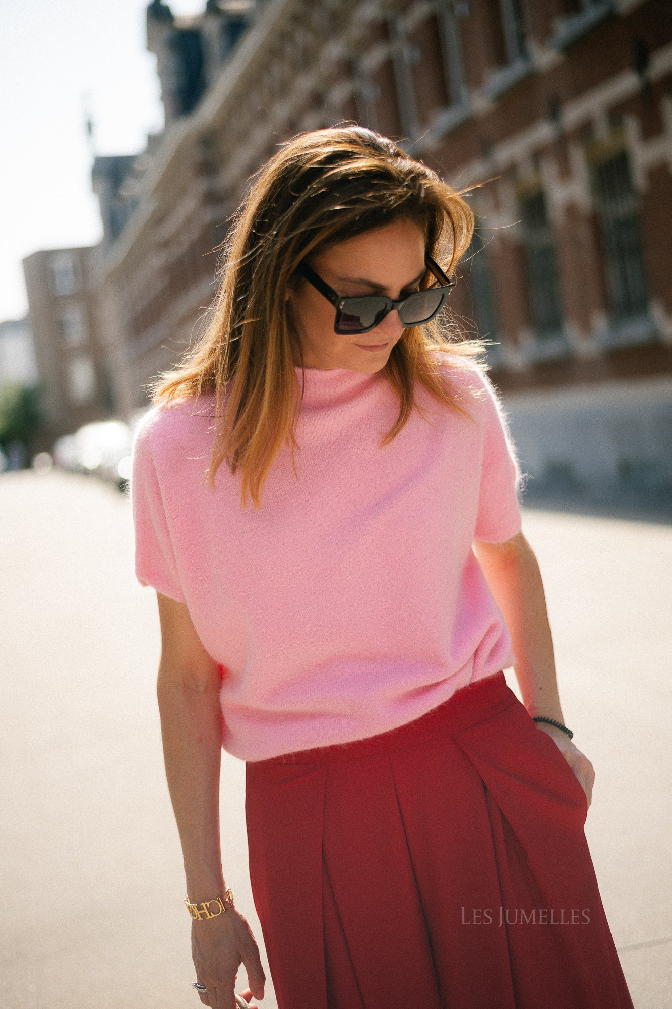Adèle SS jumper marshmellow pink