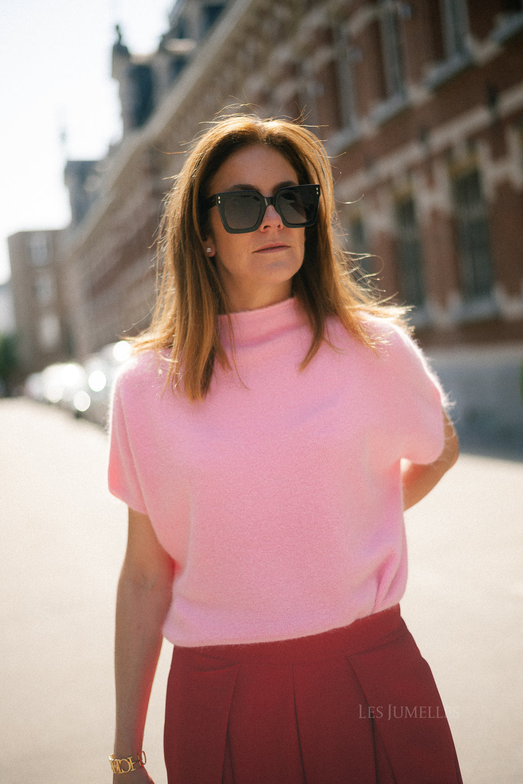 Adèle SS jumper marshmellow pink