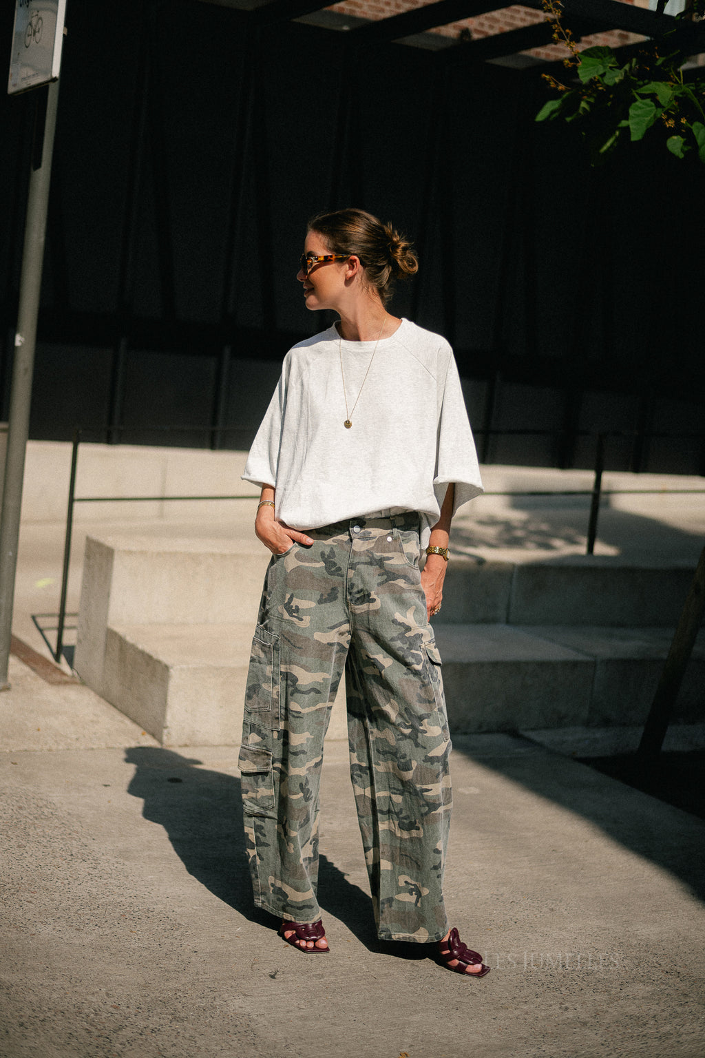 Jeanne T-shirt light grey melange