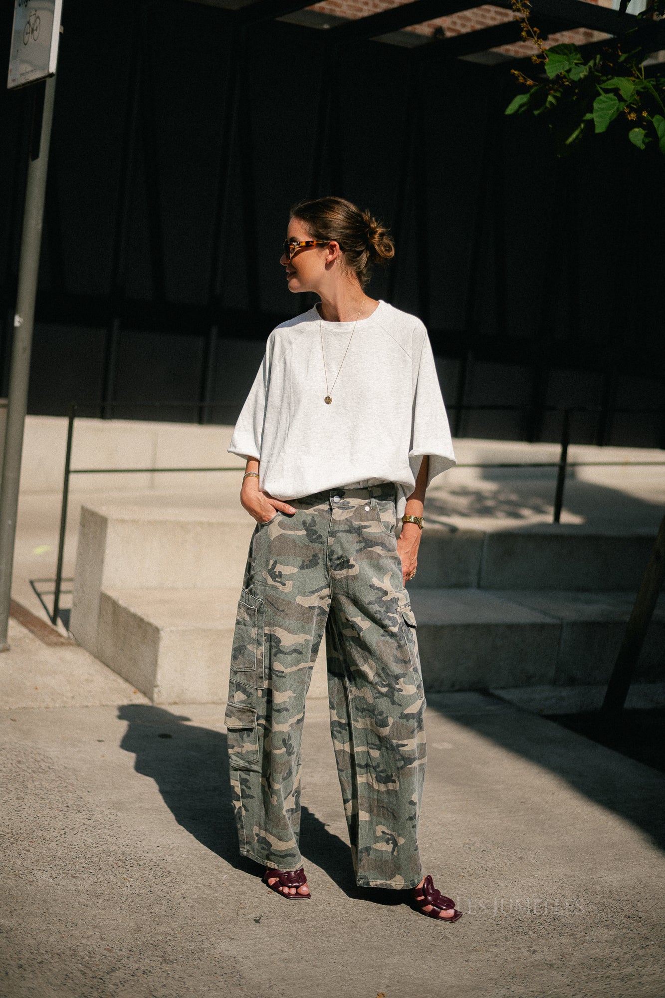 Jeanne T-shirt light grey melange