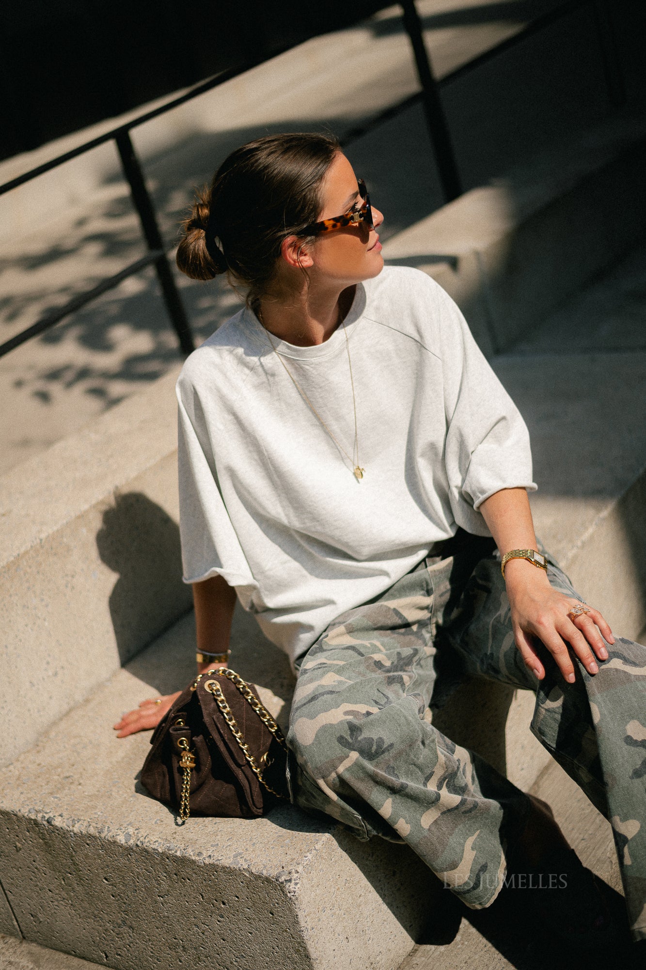 Jeanne T-shirt light grey melange