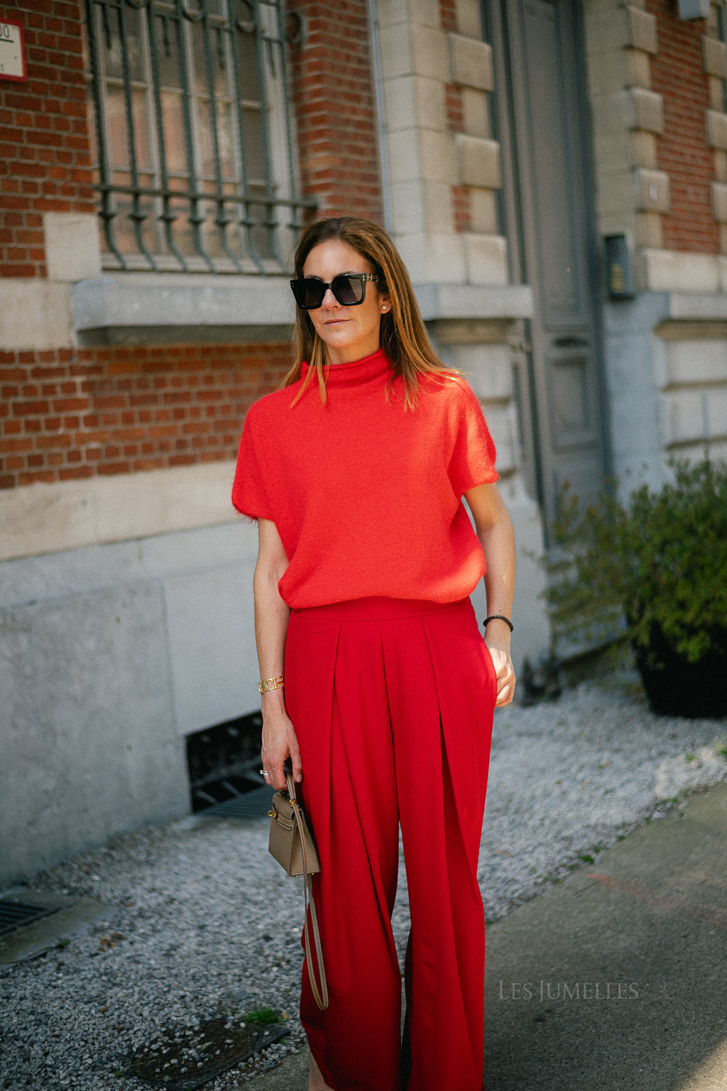 Adèle SS jumper fiery red