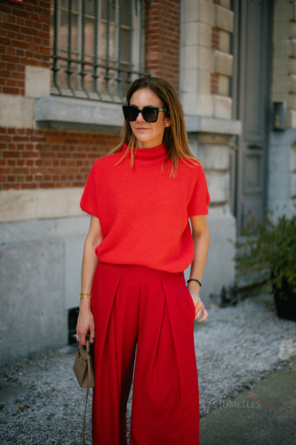 Adèle SS jumper fiery red