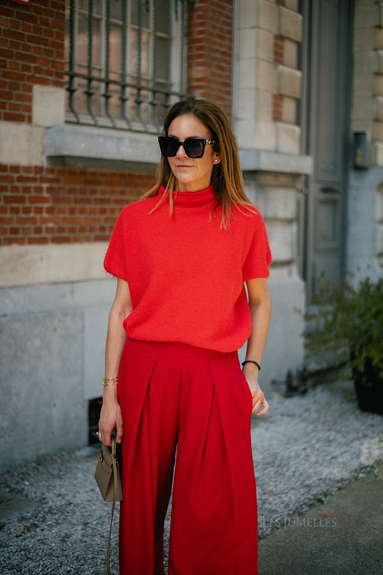 Adèle SS jumper fiery red