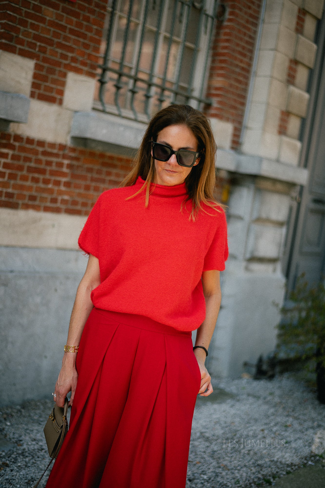 Adèle SS jumper fiery red