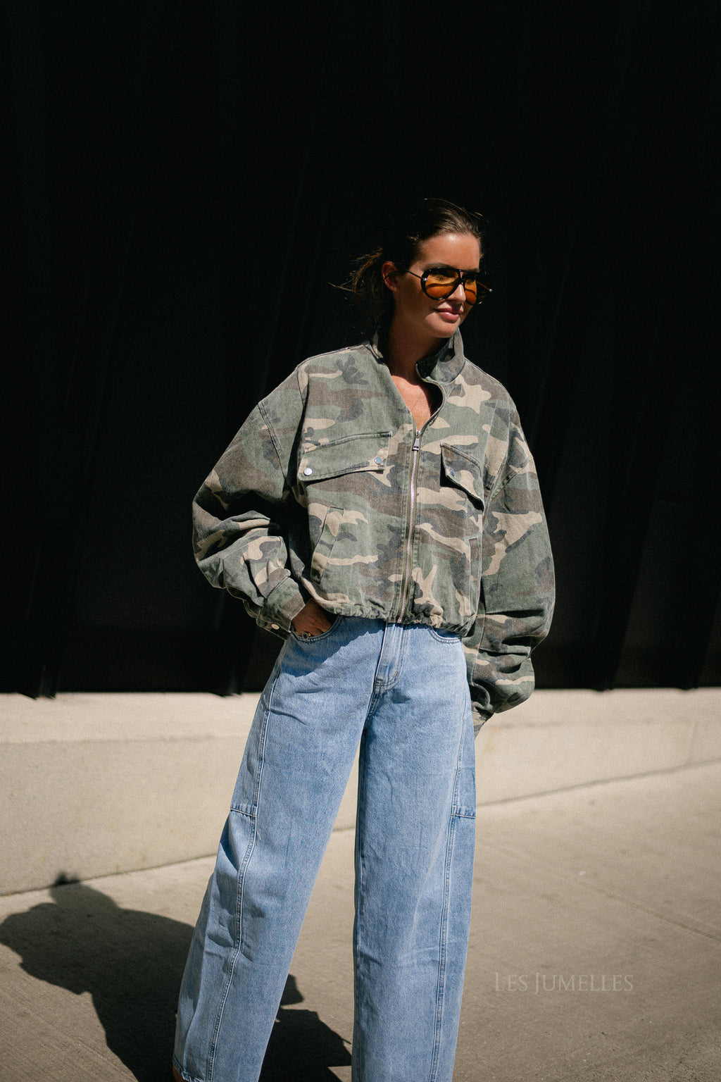 Chrissie bomber jacket camouflage